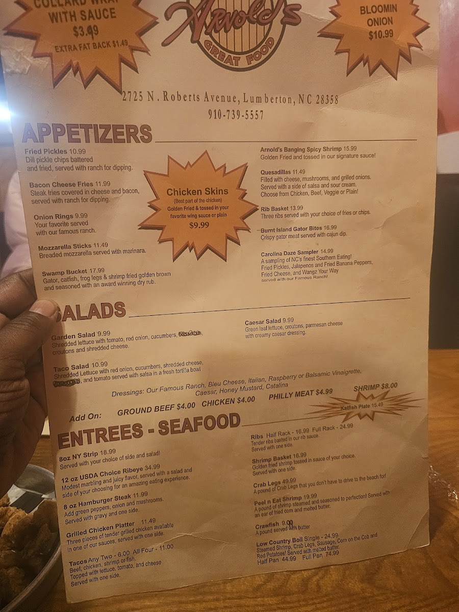Arnold's Restaurant Menu - Image 5